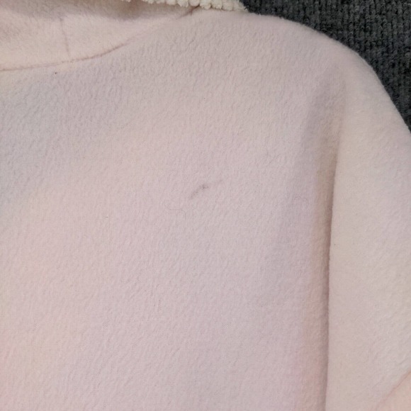 Signature II by Stan Herman Women's Zip Up Fleece Fuzzy Robe Pink Actual 49x55 - Picture 8 of 13